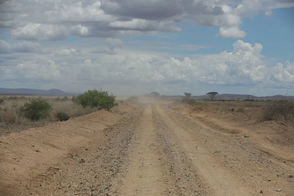 Viaje Por Carretera Rural Kenia África — Foto de Stock