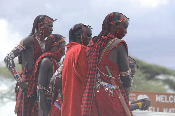 Masai Stammen Kenia Afrika Jan 2020 — Stockfoto