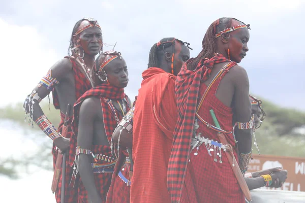 Masai Kabileleri Kenya Afrika Ağustos 2019 — Stok fotoğraf