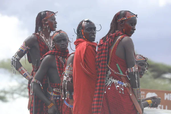 Tribù Masai Kenya Africa Gennaio 2020 — Foto Stock