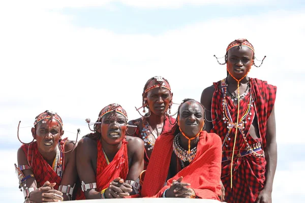 Masai Stämme Kenia Afrika Janus 2020 — Stockfoto