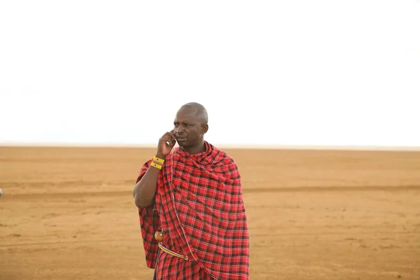 Plemiona Masajskie Kenii Afryka Stycznia 2020 — Zdjęcie stockowe