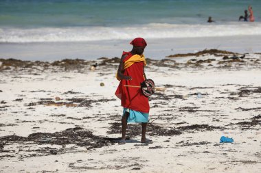 Nairobi sahilindeki turistler, Kenya Afrika 29 Ağustos 2019