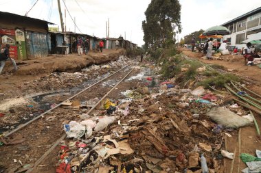 Sokak Marketi Stall Nairobi Kenya Afrika 24 Kasım 2019