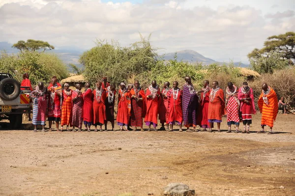 Masai Stammen Kenia Afrika Sep 2019 — Stockfoto