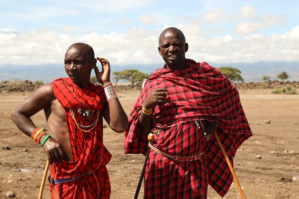 Masai Tribes Kenya Afrika Sep 2019 — Stockfoto