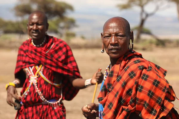 Masai Kabileleri Kenya Afrika Eylül 2019 — Stok fotoğraf