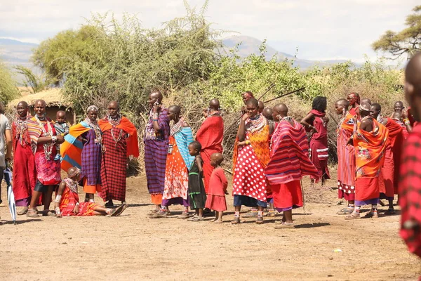 Masai Tribes Kenya Afrika Augusti 2019 — Stockfoto