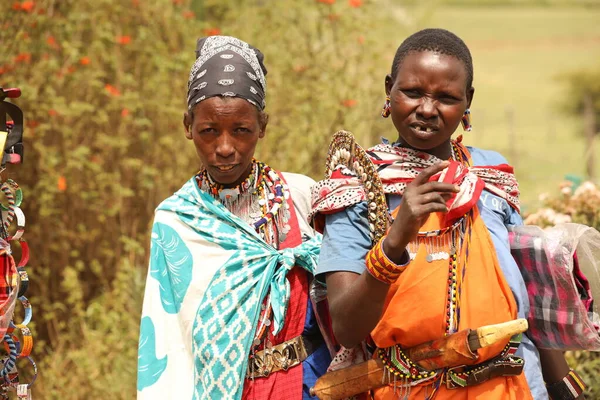 Masai Stammen Kenia Afrika Augustus 2019 — Stockfoto