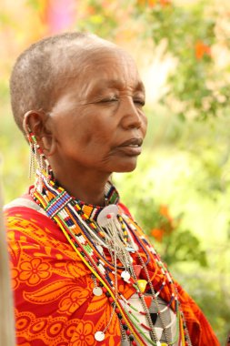 Masai Kabileleri Kenya Afrika 'da 17 Aralık 2019