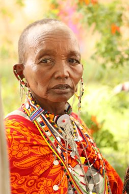 Masai Kabileleri Kenya Afrika 'da 17 Aralık 2019