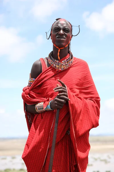 ケニアのマサイ族アフリカ2019年12月17日 — ストック写真