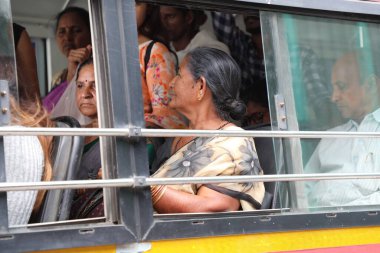 Hintli kadın işçi Hyderabad Hindistan 6 Mart 2020