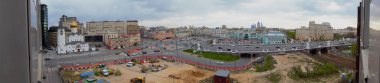 Moskova panorama - Belorussky (Smolenskaya) demiryolu terminal (istasyonu)