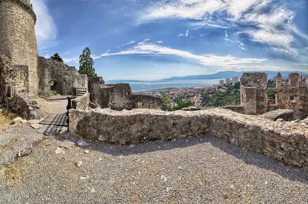 Rijeka - Trsat Kalesinden panoramik manzara - Hırvatistan