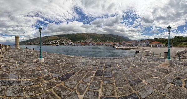 Panorama Van Senj Istrië Kroatië — Stockfoto