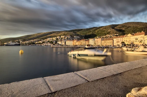 Panorama Van Senj Istrië Kroatië — Stockfoto