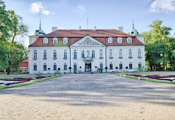 Palacio Barroco Nieborow Jardín Francés — Foto de Stock