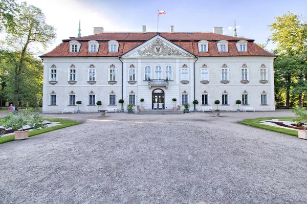 Palacio Barroco Nieborow Jardín Francés — Foto de Stock