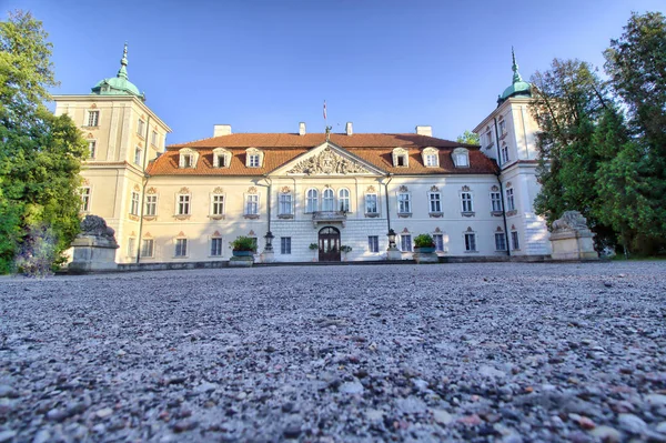 Baroque palace in Nieborow - French garden