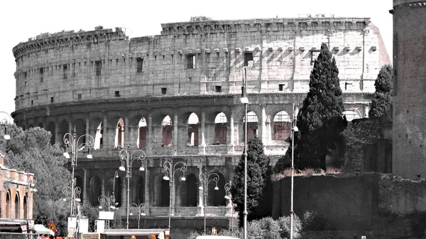 Coliseu Romano Roma Itália — Fotografia de Stock