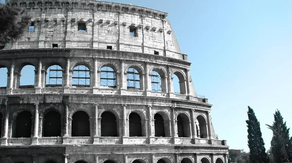 Вид Колизей Рим Италия — стоковое фото