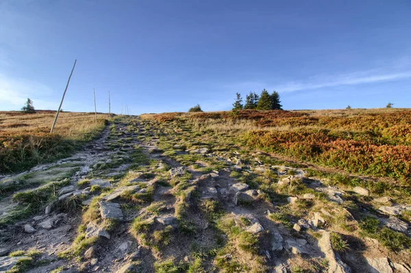 Herfst Berg Snieznik Karpaten Polen — Stockfoto