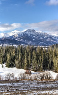 Murzasichle Şehri - Tatras ve Giewont 'de Görünüm