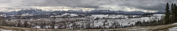 Inverno Tatra Panorama Bukowina Tatrzanska Polónia — Fotografia de Stock