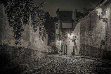 Prag'ın Hradcany sokakta