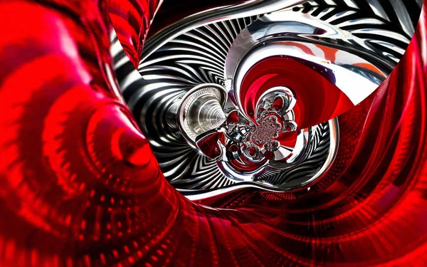 Classical automobile sport car back lights spiral abstract effect texture pattern background. Car lights background spiral. Red white car lights pattern background abstract design Car fractal abstract