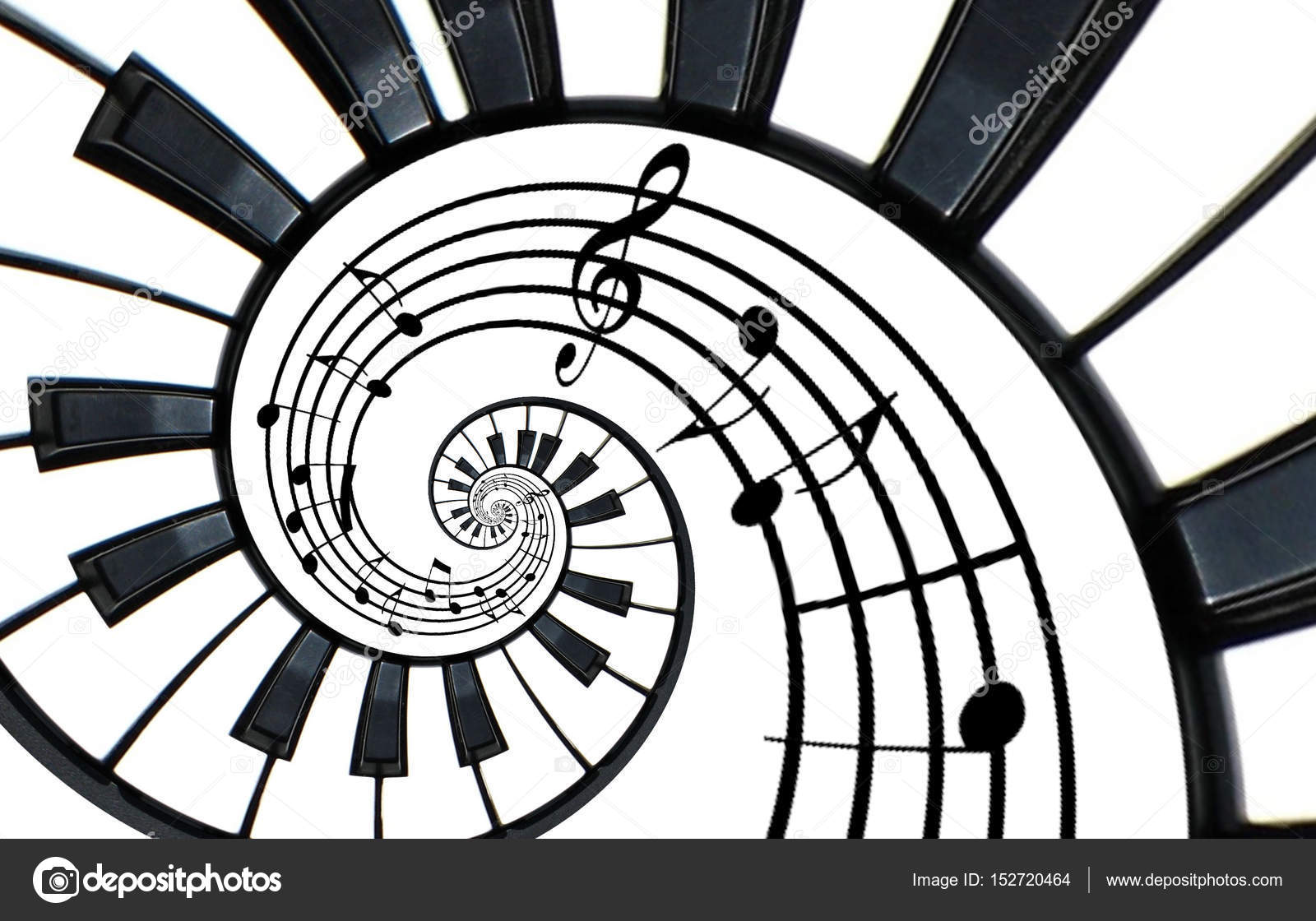 Piano Keyboard Printed Music Abstract Fractal Spiral Pattern Background Black And White Piano Keys Round Spiral Spiral Stair Piano Helical Pattern Abstract Background Abstract Isolated Piano Royalty Free Photo Stock Image By C