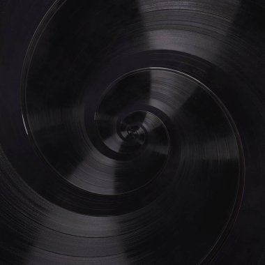 Soyut müzik vinil Disk Sarmal fraktal arka plan. Retro müzik vinil disk soyut fraktal. Vintage müzik kavramsal görüntü swirl desen arka plan Spiral etkisi kavramı etiket etiket müzik melodi