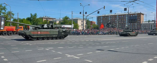 Moskwa Maja 2018 Wielkie Zwycięstwo Święto Parada Rosyjskich Pojazdów Wojskowych — Zdjęcie stockowe