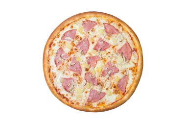 jambon ve çam-apple İtalyan pizza