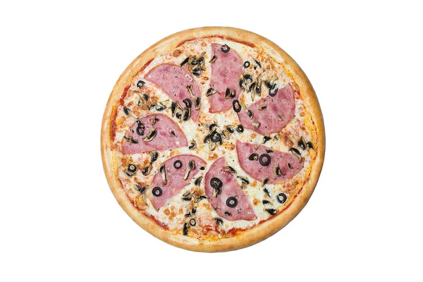 Pizza Italienne Légère Jambon — Photo