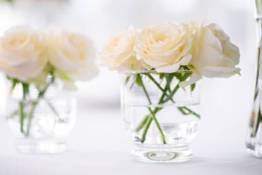 Dekorasyon düğün töreni için. Çiçekler portre.