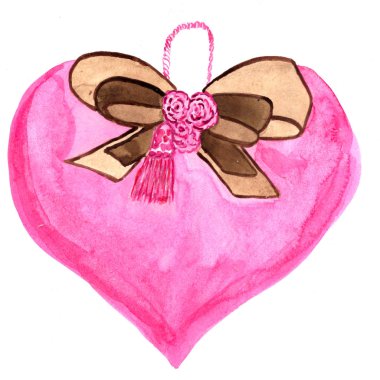 kalp suluboya parlak ve doygun renkler