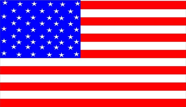Vector American Flag Color — Stock Vector