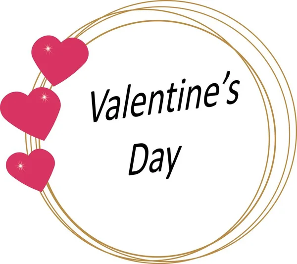 Bela Armação Com Corações Para Dia Dos Namorados —  Vetores de Stock