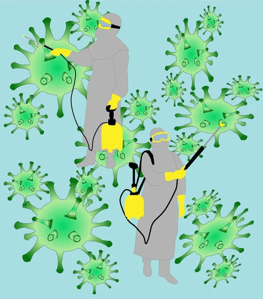 Docteur Combinaison Protection Virus Chine Concept Santé Médecine Illustration Vectorielle — Image vectorielle