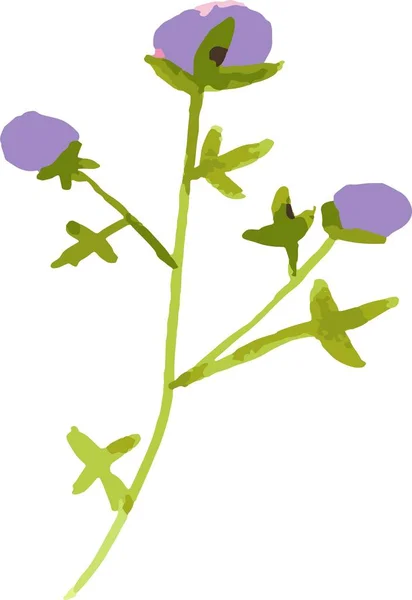 水彩画的花朵 手工构图 母亲节 复活节 情人节 — 图库矢量图片