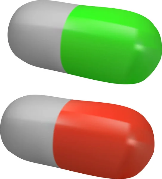 Tabletten Kapseln Medikamente Zur Behandlung — Stockvektor
