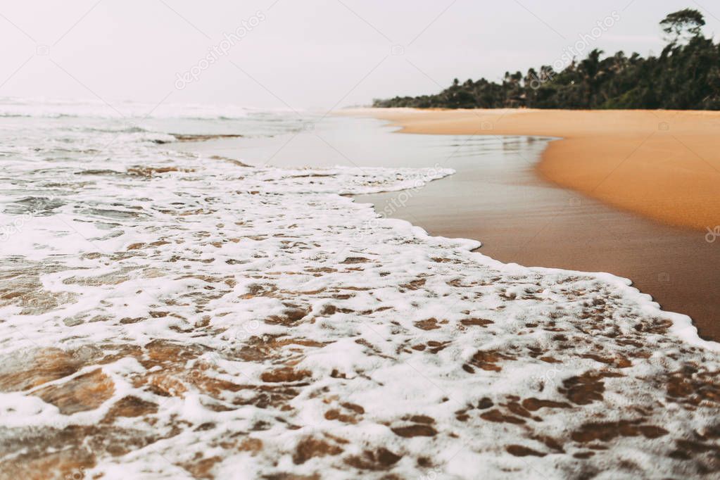 Ocean wave on the beach