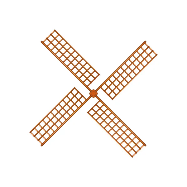 Windmühle in Holzbauweise — Stockvektor