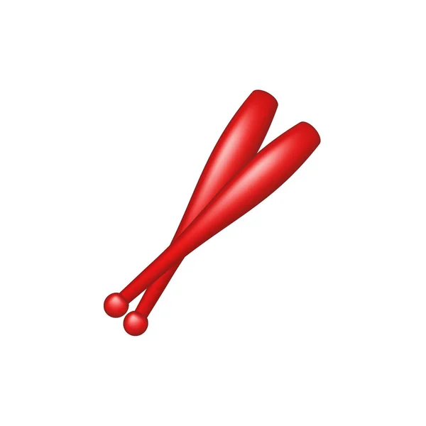 体操俱乐部在红色设计 — 图库矢量图片