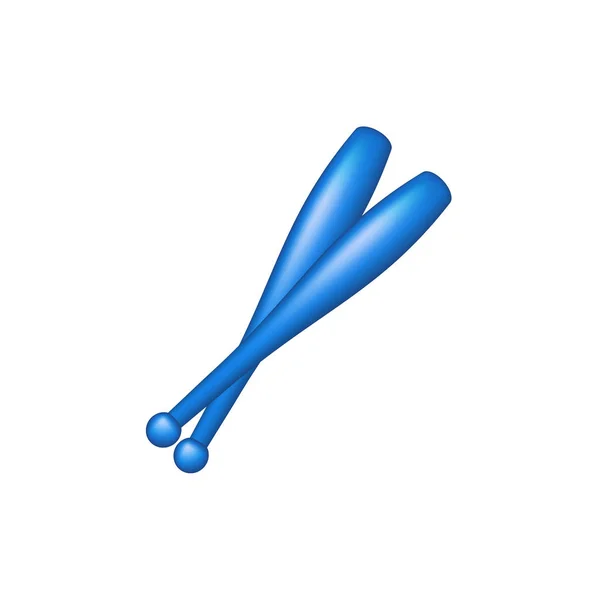 蓝色设计的体操俱乐部 — 图库矢量图片