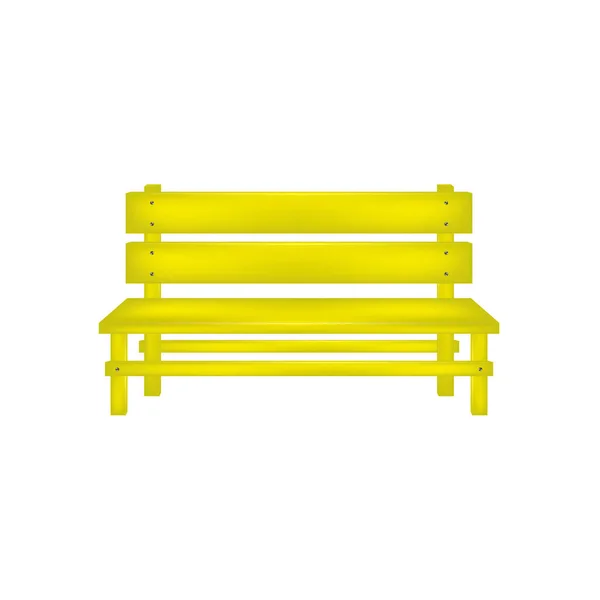 Vidéki pad sárga design — Stock Vector
