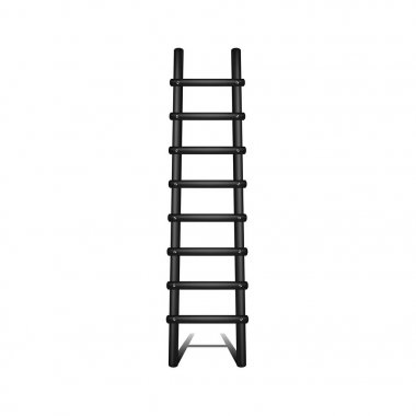 Siyah tasarımı kadar önde gelen gölge ile ahşap merdiven