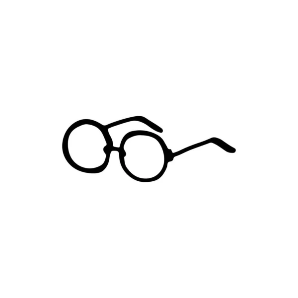 黑白涂鸦风格的眼镜 为网页 设计师手绘的图像 — 图库矢量图片